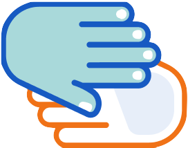 hands holding icon
